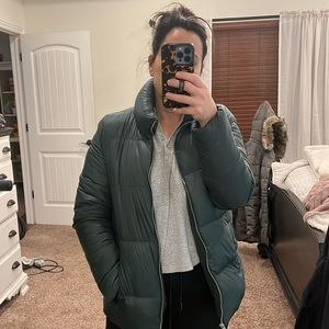 Old Navy Green Puffer Jacket Size M